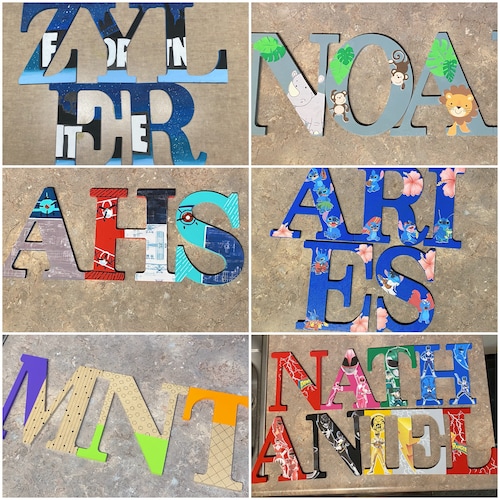 Custom Hand Painted Wall Letters Etsy
