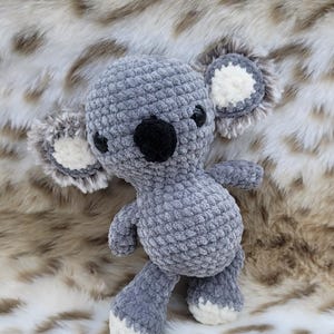 Koala Crochet Plushie Stuffy Amigurumi Decor Gifts for Kid, Baby Shower Gift, First Birthday, Cute Stuffed Animals, Handmade Lovey