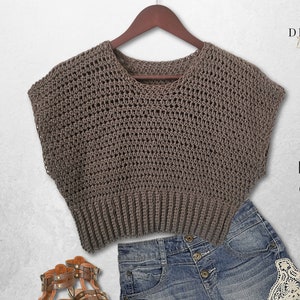 Crochet Pattern Top | Easy Crochet Pattern | Crop Top | Summer Crochet | Instant Download | The Hillela