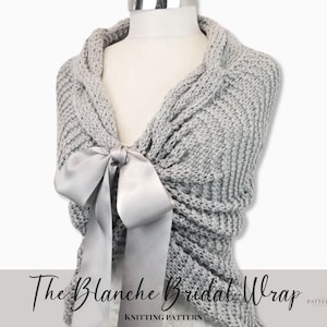 Knitting Pattern Wedding Shawl Bridal Wrap Knitting Pattern The Blanche PDF Buy 1 Get 1 FREE Knitting Pattern Instant