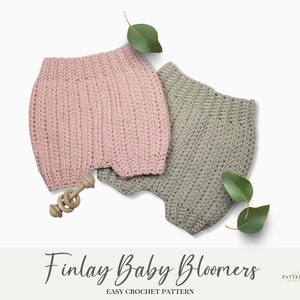 Crochet Pattern, Baby Bloomers, Baby Diaper Cover, Easy Crochet Pattern, Beginner Crochet Pattern, The Finlay PDF Pattern, Instant Download