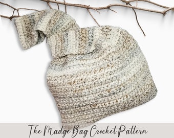 Einfaches Häkeln von Knoten-Bag Muster: Chunky Tote Purse (Instant Download)