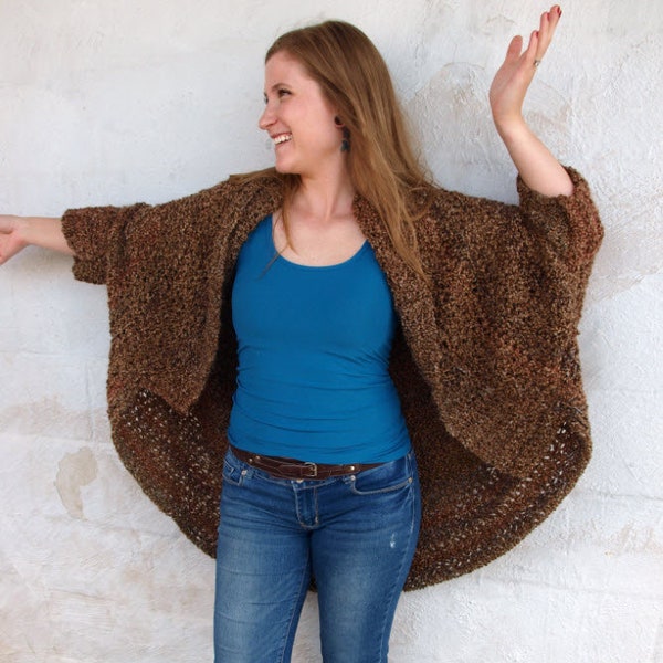 Easy Crochet Pattern Over Sized Sweater Cocoon Shrug PDF Crochet Pattern The Rochester