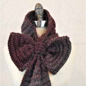 Crochet Scarf Pattern Women's Scarf Crochet Pattern Winter Scarf Crochet Pattern  Easy Scarf Crochet Pattern The Cravatta