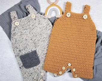 Baby Romper Crochet Pattern: Beginner Onesie (Instant Download)