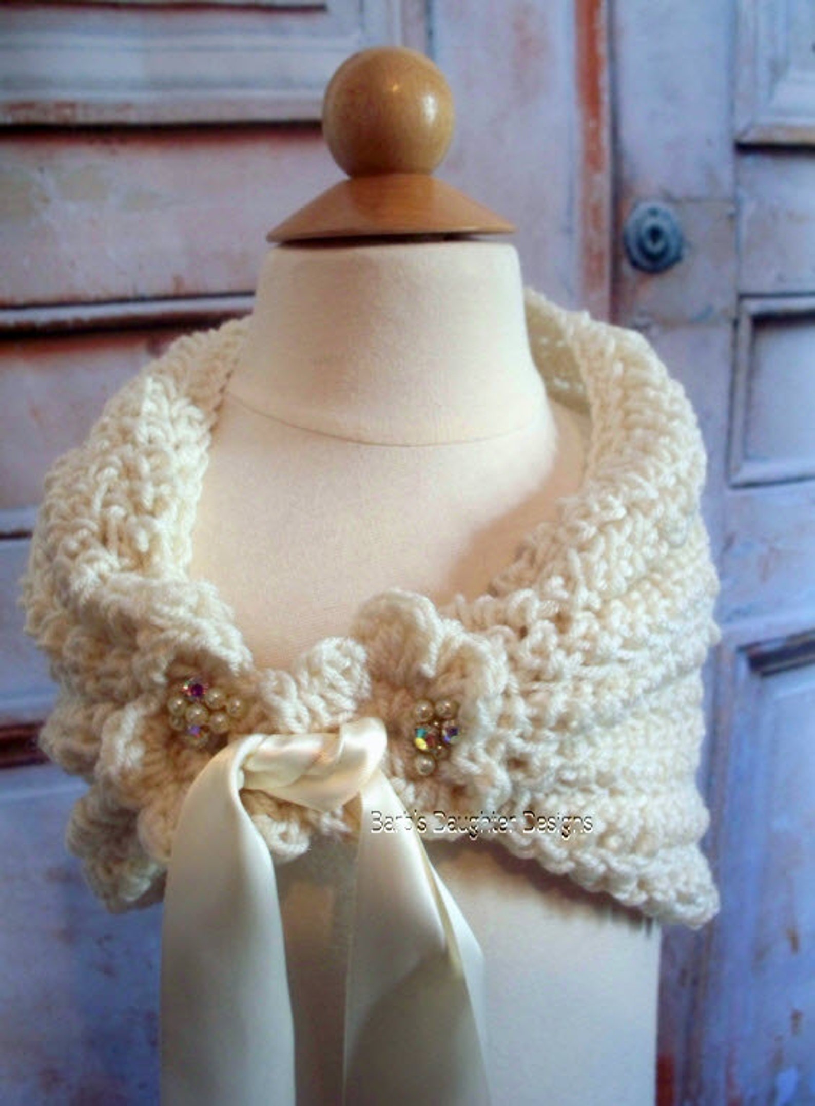 Wedding Crochet Pattern Set Bridal Shawl and Flower Girl Shawl Etsy