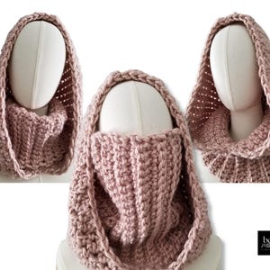 Balaclava Crochet Pattern: Easy Turtleneck Hoodie Scarf (PDF Pattern)