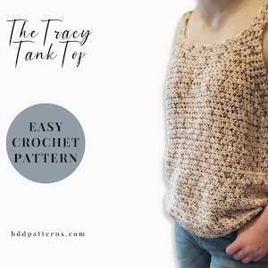 Beginner Crochet Pattern | Crochet Tank Top | Instant Download