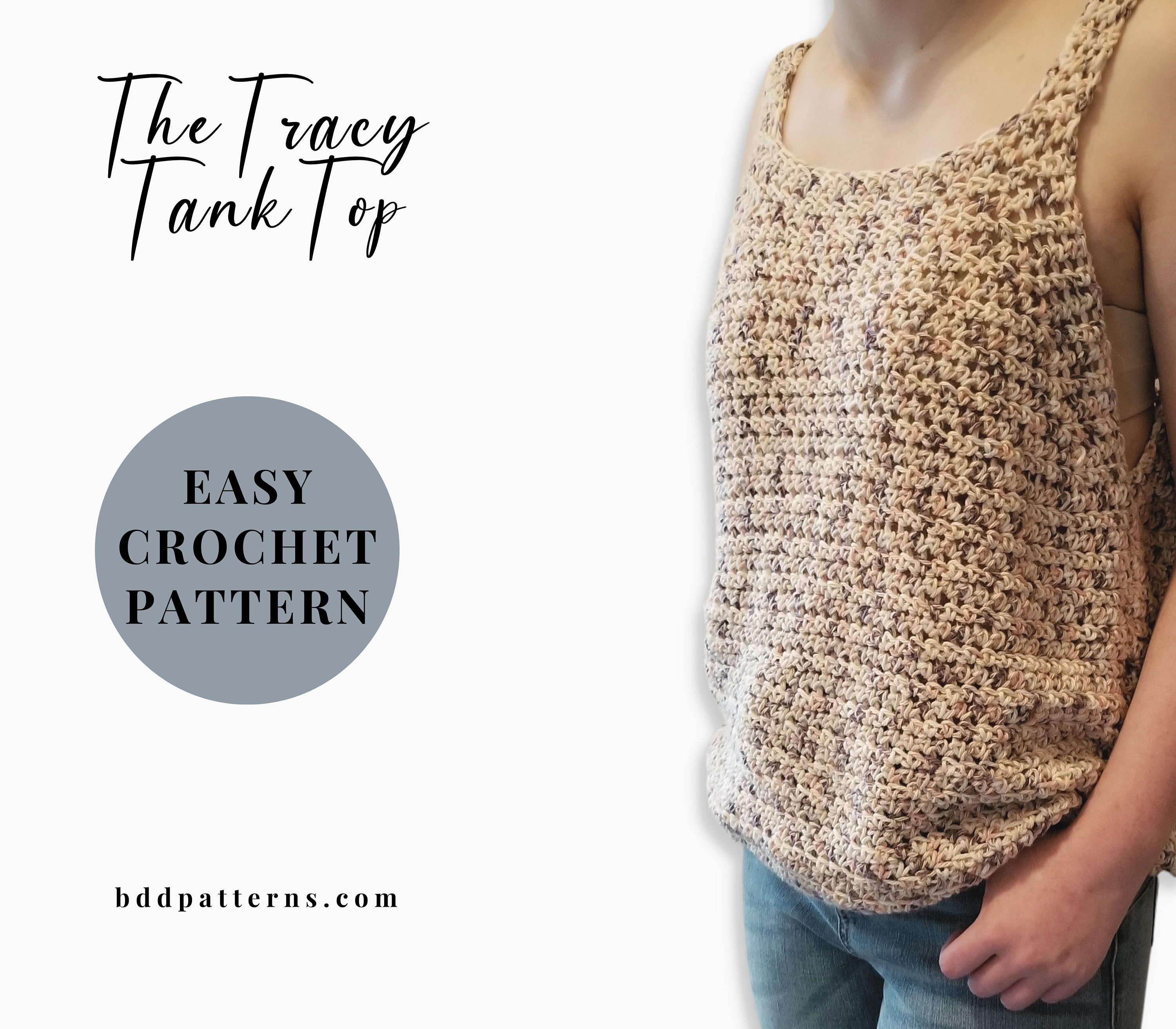 Beginner Crochet Pattern | Crochet Tank Top | Instant Download