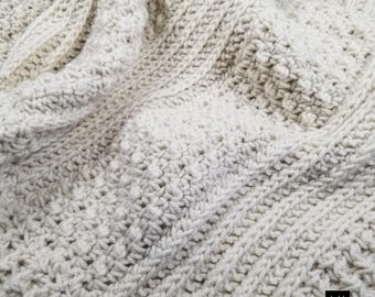 Easy Crochet Baby Blanket Pattern: Custom Sizing (Instant Download)