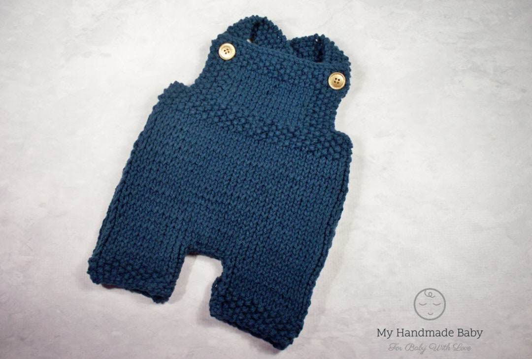 Baby Knitting Pattern Overalls Baby Romper Knitting Pattern PDF ...