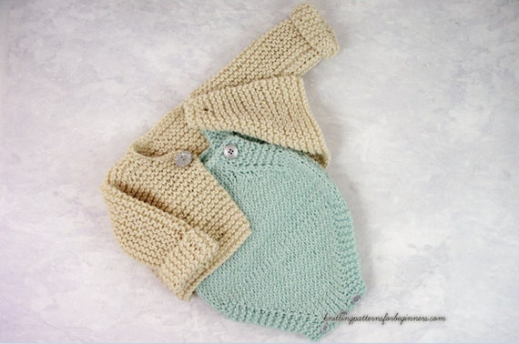 Knitting Patterns Baby Cardigan And Romper Set Baby Sweater Baby Jumper Knitting Pattern Instant Download Pdf Kntting Pattern