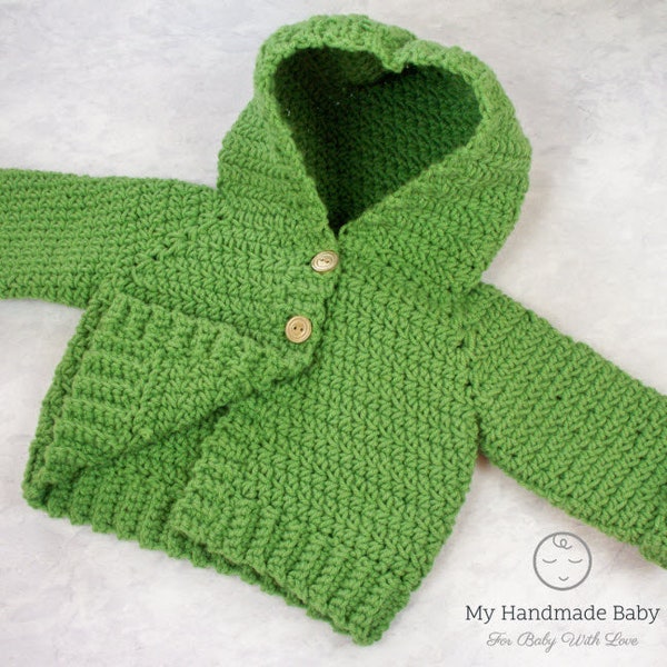 Crochet Baby Sweater Pattern Etsy