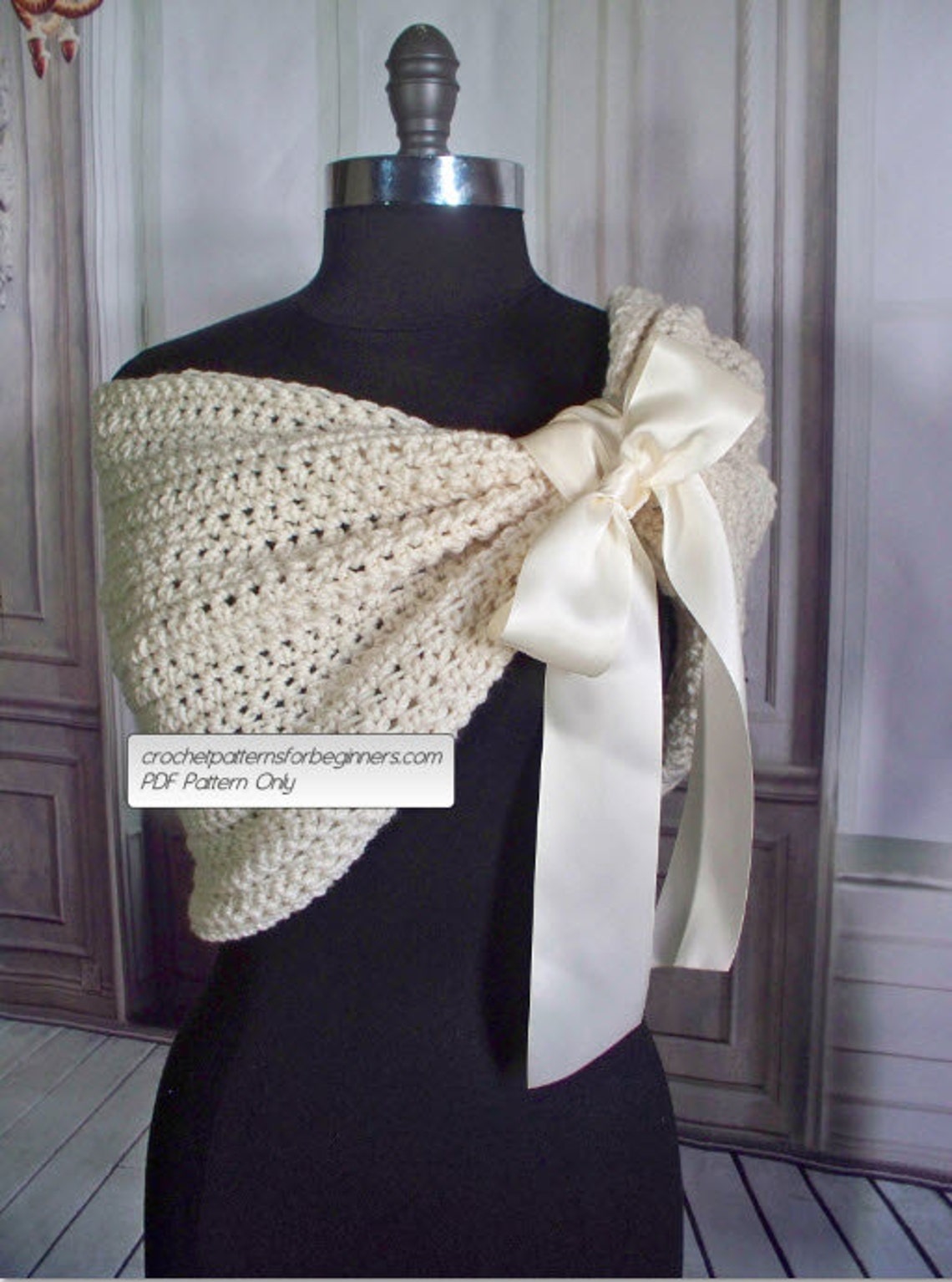 bridal shawl crochet pattern