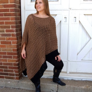 Crochet Pattern Women's Easy Poncho Crochet Pattern Instant Download