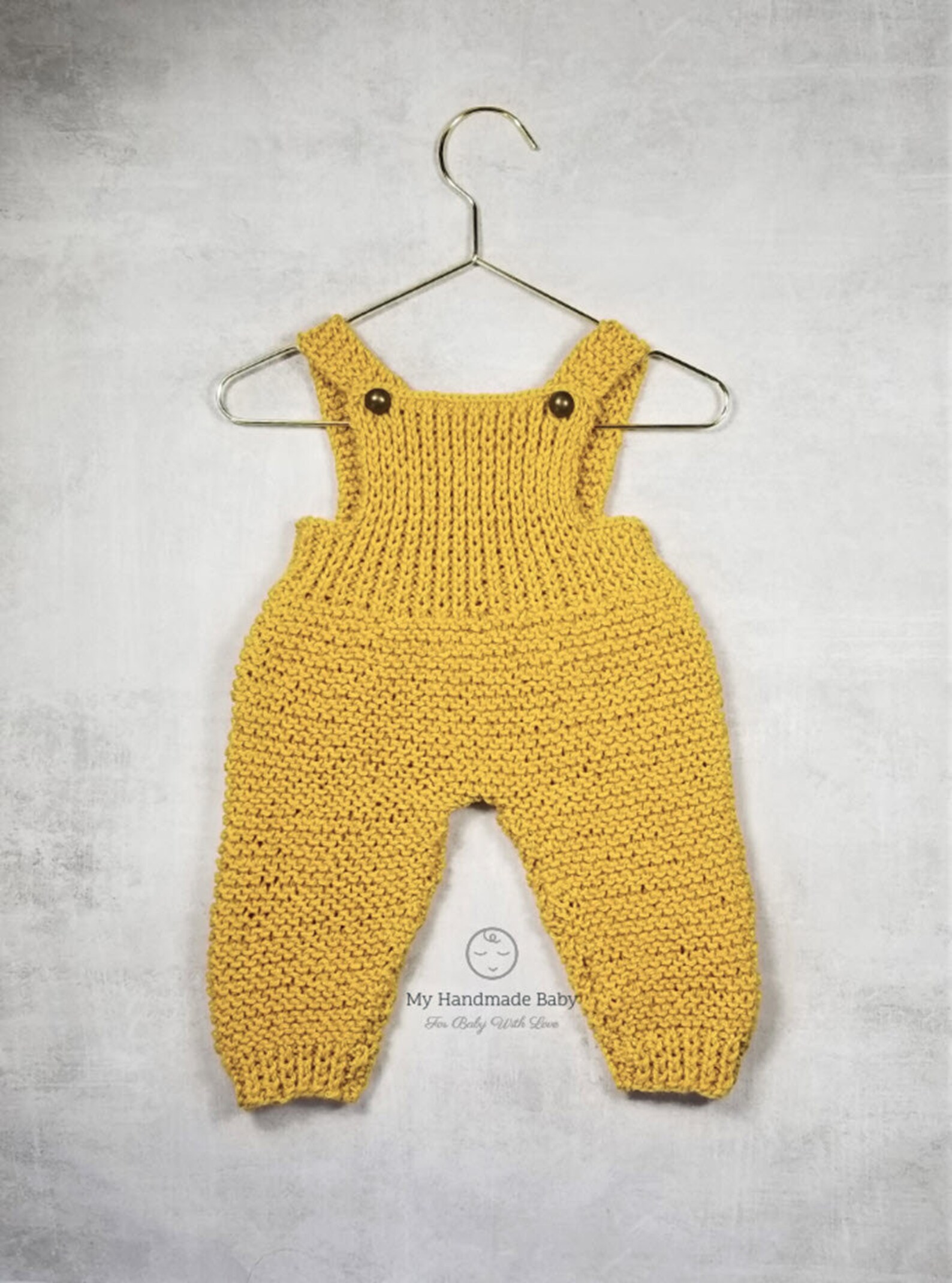 Knitting Pattern Baby Overalls Baby Romper Easy Knitting the Etsy