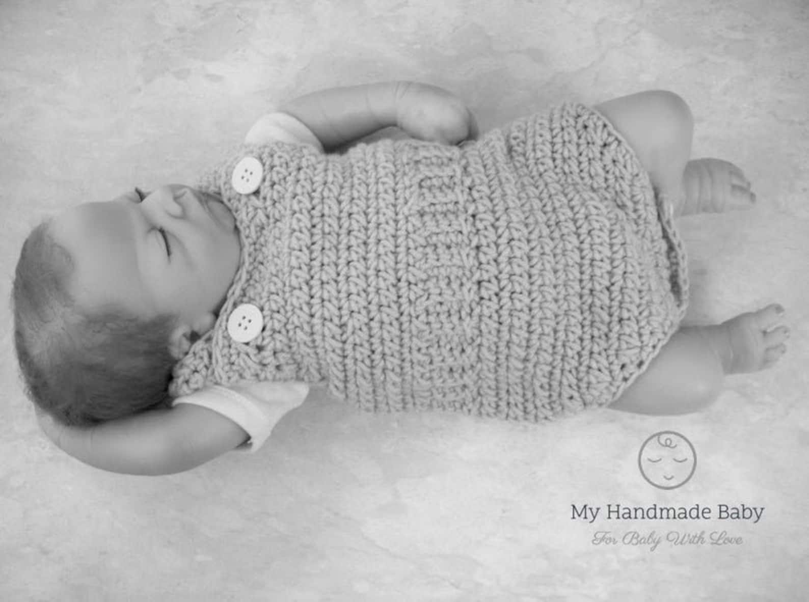 Crochet Pattern Baby Romper Baby Overalls Crochet Pattern Etsy