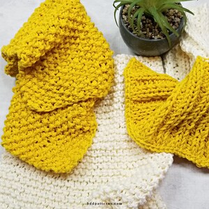 Easy Knitting Pattern Dishcloth Knitting Pattern Easy Washcloth Patterns Knit Washcloth Pattern Knitting Patterns Bundle PDF image 2