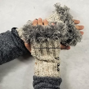 Wrist Warmers Pattern | Pdf Pattern | Fingerless Gloves Crochet Pattern | Texting Gloves | Fingerless Mitts Pattern | Texting Mittens