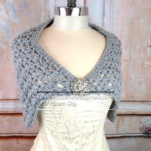 Crochet Pattern Wedding Shawl Easy Crochet Patterns Instant Download