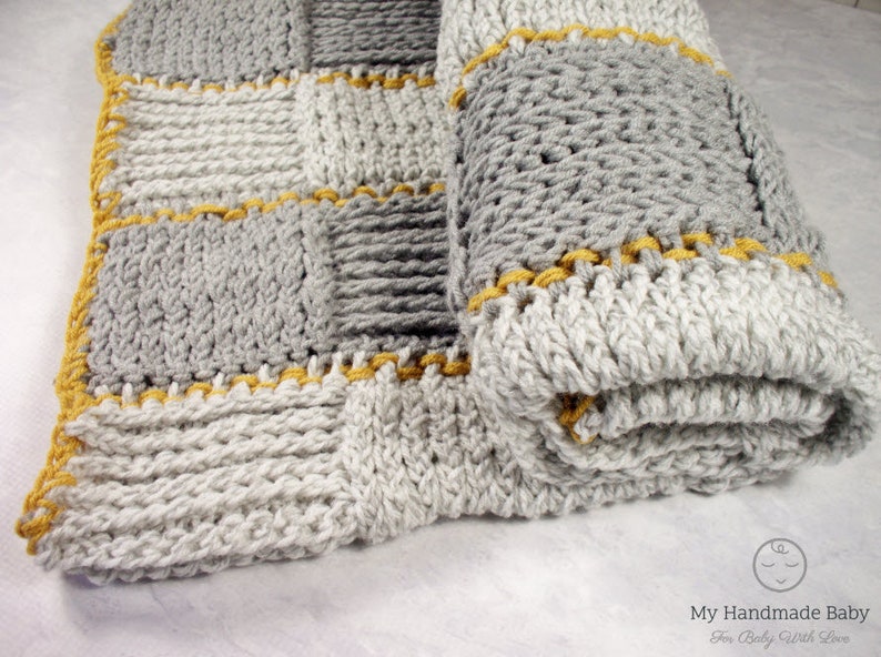 Crochet Pattern Baby Blanket Faux Knit Stitch Baby Afghan Etsy