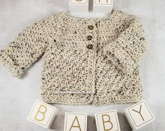 Crochet Pattern | Baby Sweater | Easy Crochet Pattern | Baby Crochet | Cardigan | Instant Download | PDF Pattern | Baby Shower Gift