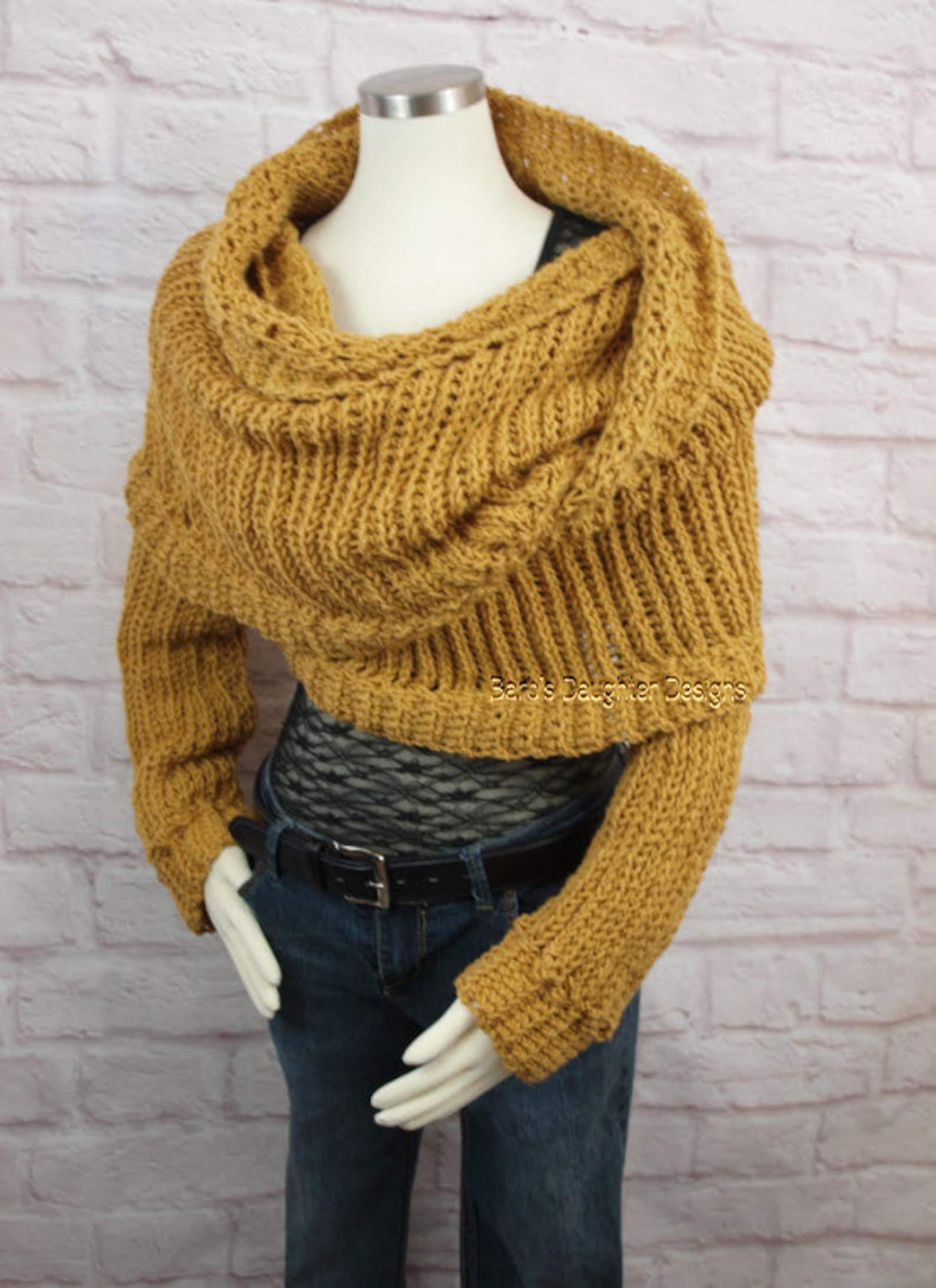 Sweater Scarf Crochet Pattern Crochet Pattern Crochet Scarf Etsy