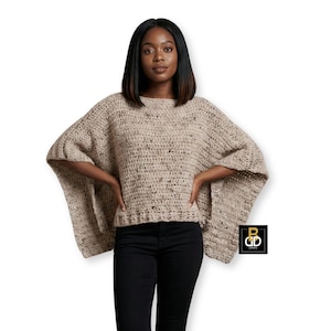 Łatwy wzór szydełkowy | Ponczo Presleigh