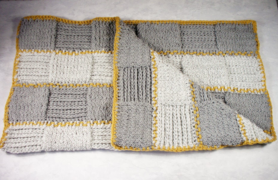 Crochet Pattern Baby Blanket Faux Knit Stitch Baby Afghan Etsy