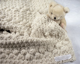 Boho Baby Blanket Crochet Pattern: Textured Unisex Afghan (PDF Pattern)