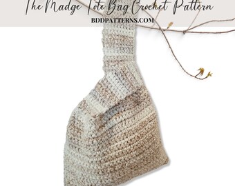 Easy Crochet Pattern--The Madge Tote Bag