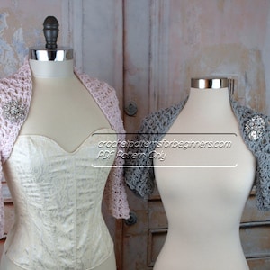 Crochet Pattern Shrug Easy Women&#39;s Crochet Pattern Instant Download