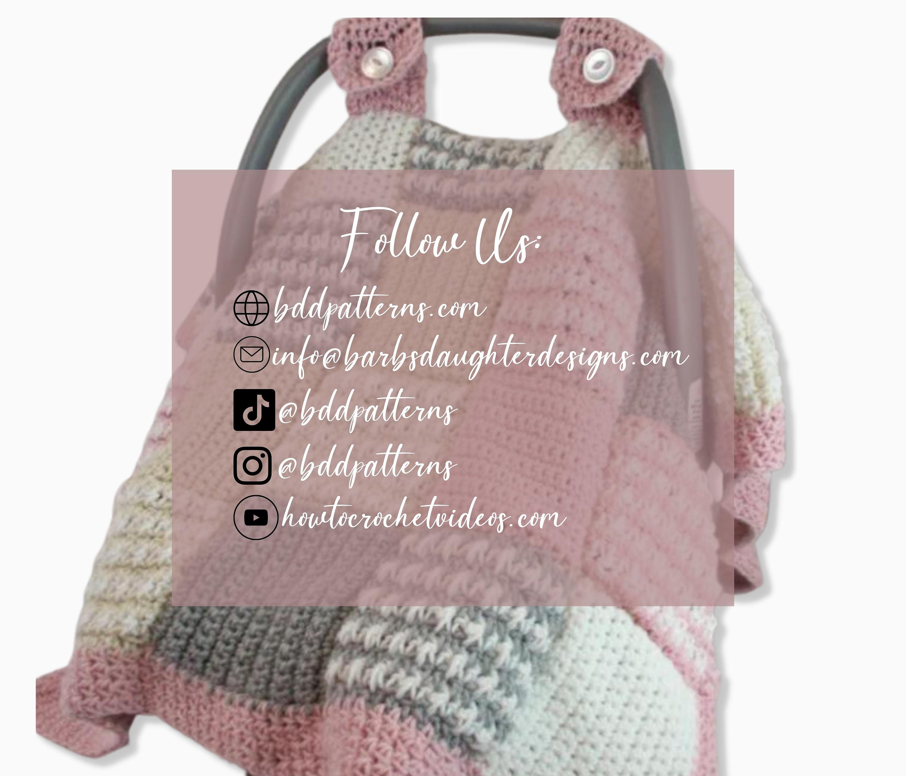 Crochet Pattern Baby Crochet Pattern Baby Car Seat Cover Etsy