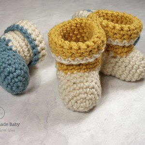 Crochet Pattern Baby Booties Baby Socks Easy Crochet Pattern - Etsy