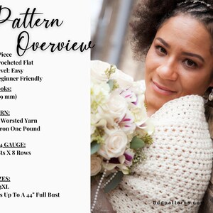 Wedding Shawl Crochet Pattern Pdf Instant Download Bridal Shawl DIY Wedding Shawl Pattern Easy Crochet Shawl Bridal Wrap image 5