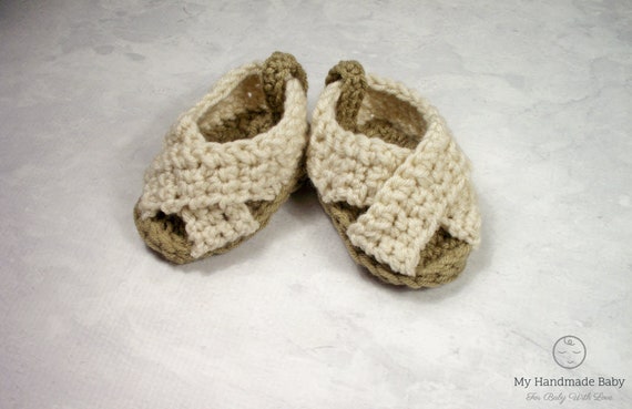 Crochet Baby Sandals Pattern: Easy Booties, Newborn Photo Prop (PDF Pattern)