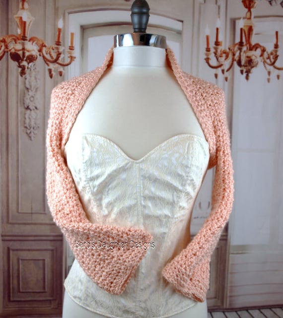 Crochet Pattern Bridal Shrug Easy Bell Sleeve Sweater Crochet Etsy