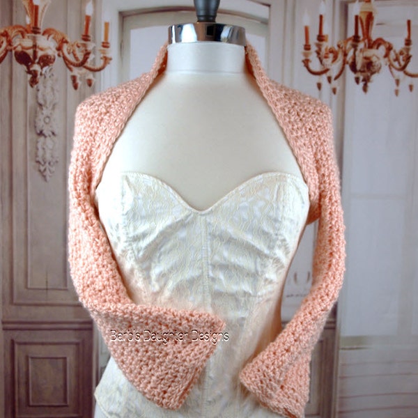 Crochet Pattern Bridal Shrug Easy Bell Sleeve Sweater Crochet Pattern Instant Download