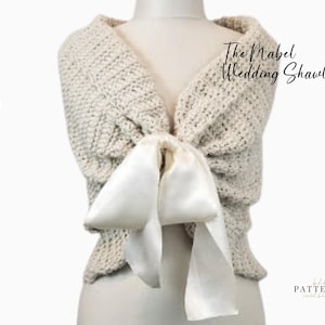 Crochet Pattern, Wedding Wrap, Wedding Shawl Crochet Pattern, Bridal Shawl Crochet Pattern Easy Crochet Pattern, PDF Pattern, The Mabel