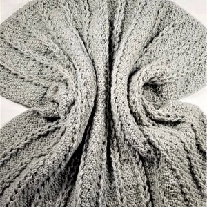 Easy Blanket Crochet Pattern | Mock Cable Crochet | Crochet Baby Blanket | Beginner Crochet | Modern Crochet Afghan | Instant Download