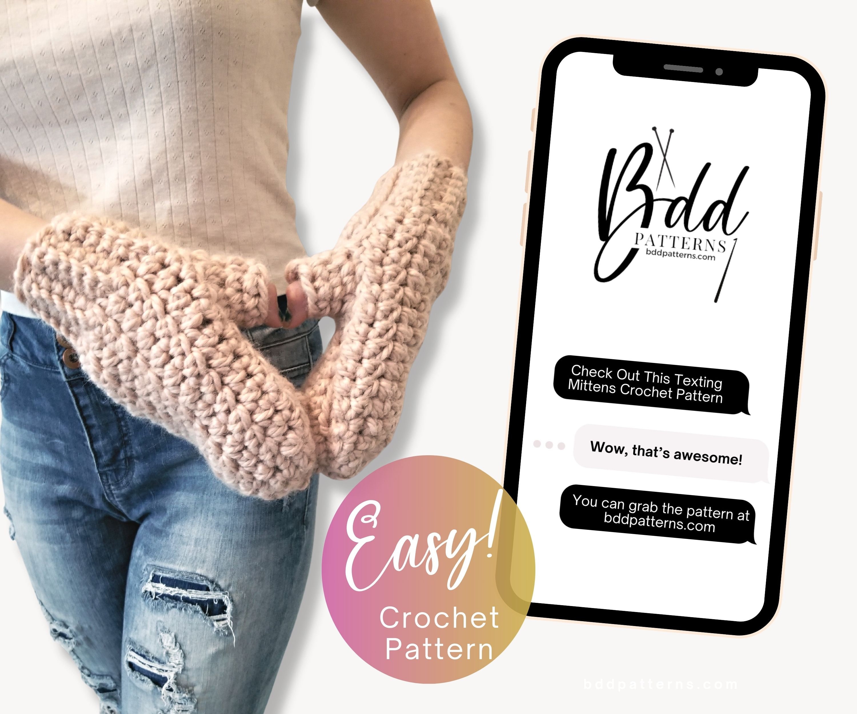 39 Crochet Mittens with Ornaments, Fingerless Mitts, and Baby Sets 17 Easy Crochet Mittens Pattern: Chunky Fingerless Gloves