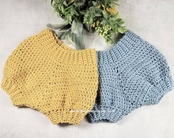Crochet Pattern Baby Bloomers Baby Diaper Cover Crochet Pattern Sizes Newborn To 12 Months The Bridger Instant Download