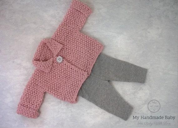 Easy Knitting Pattern Baby Cardigan Baby Sweater Baby Jumper Easy Knitting Pattern Baby Knitting Pattern The Kensignton