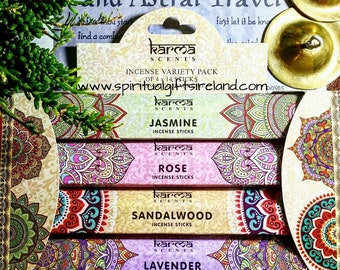 Incense Sticks Karma - Incense Gift Set Variety Selection Box, Mixed Incense, Housewarming, Birthday, Friendship, Holistic, Spiritual Gifts