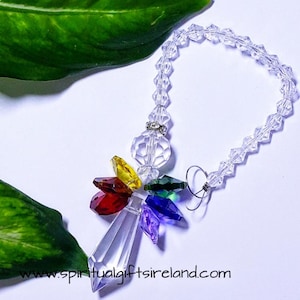 Chakra Angel Suncatcher, Crystal Suncatcher Rainbow Suncatcher By Spiritual Gifts Ireland Low Cost Worldwide Shipping Unusual Unique Gifts