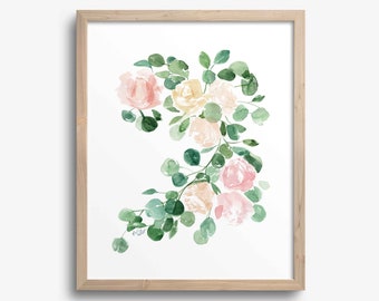 Eucalyptus Art Print | Watercolor Floral Botanicals