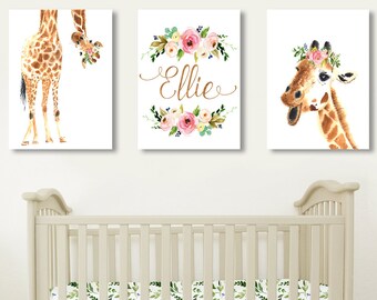 giraffe themed baby room