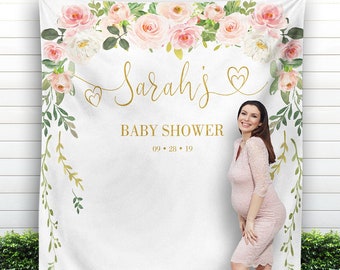 baby shower photo backdrop ideas