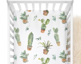 succulent crib bedding