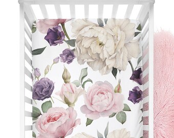 Purple Crib Bedding Etsy